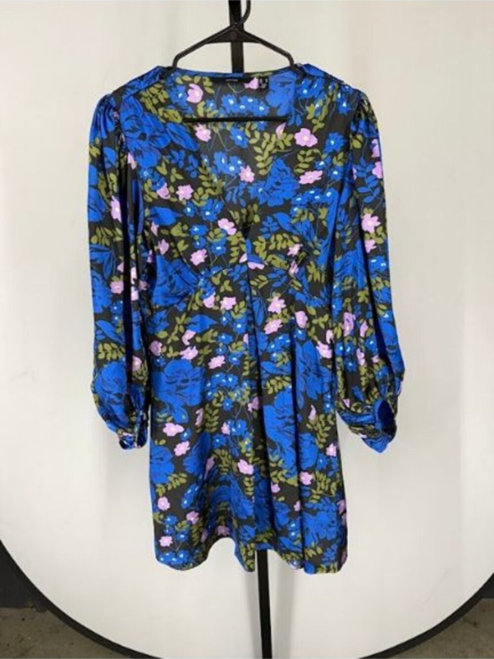 Vero Moda Floral Satin A-Line Mini Dress